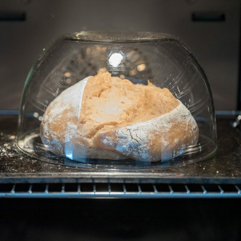 Baking dome in the oven