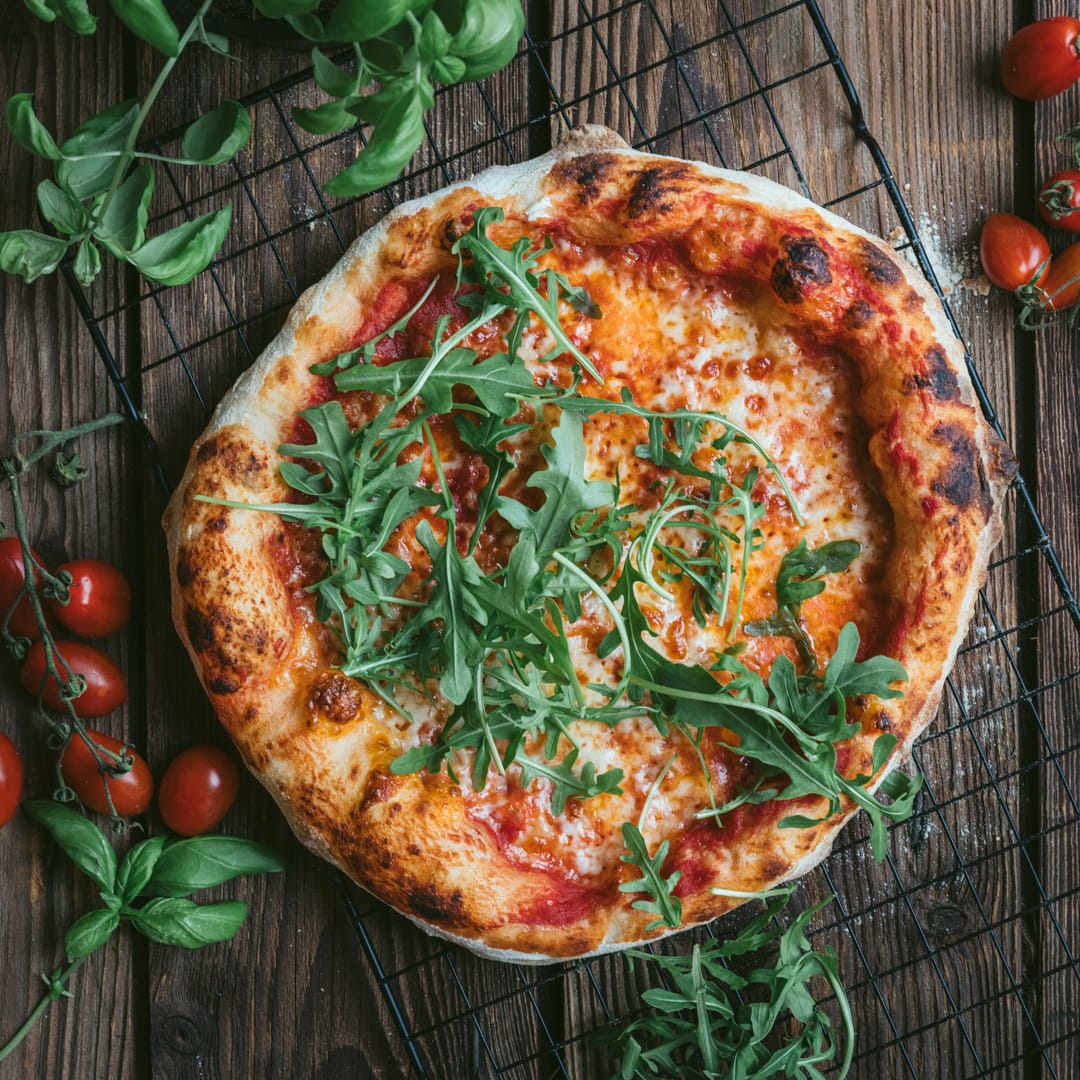 Pizza Margherita vom Pizzastahl